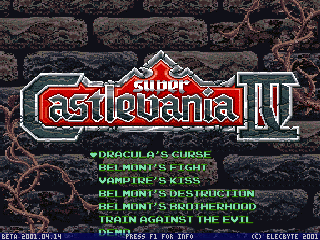 Super Castlevania IV Screenpack