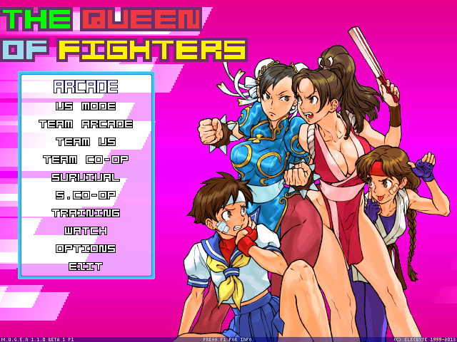 The Queen of Fighters Screenpack made by Mugen Jet - Haseo Lee - OldGamer. 