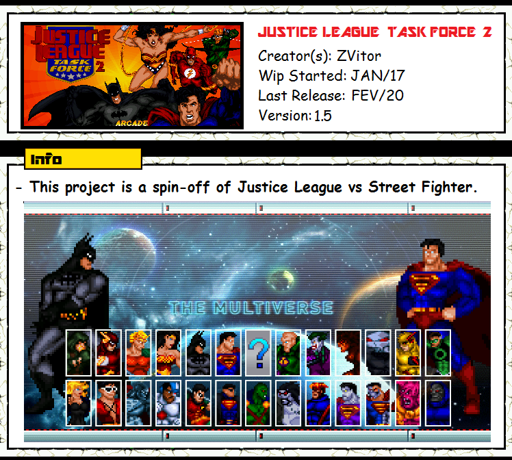 JUSTICE LEAGUE TASK FORCE 2 (No Mullets Edition) - Fan game