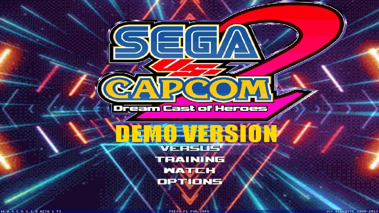 Sega vs. Capcom 2 Dream Cast of Heroes - Demo 1