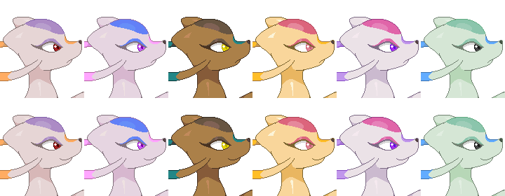 Mienshao portraits (6 palettes+ 2 expressions)