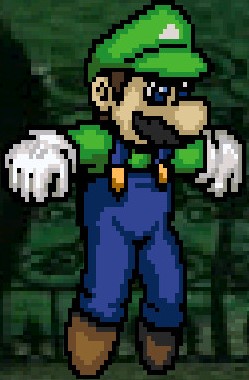 Super Luigi, but he floats