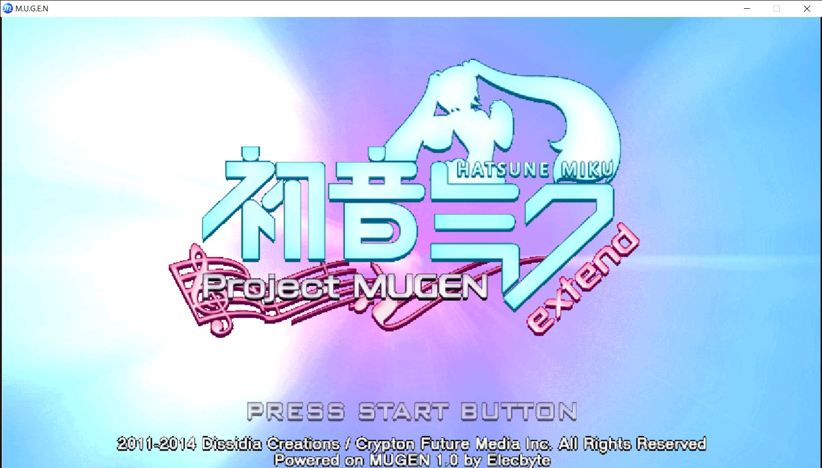 Hatsune Miku Project MUGEN Extend SP (Tahan's Edit)