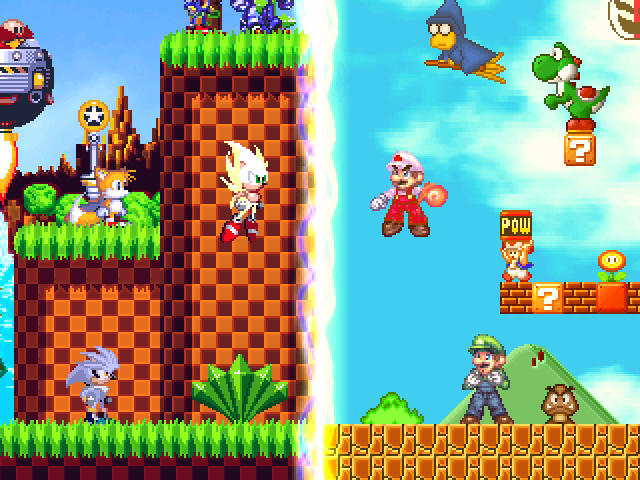 Fusion Worlds - Sonic Vs Mario