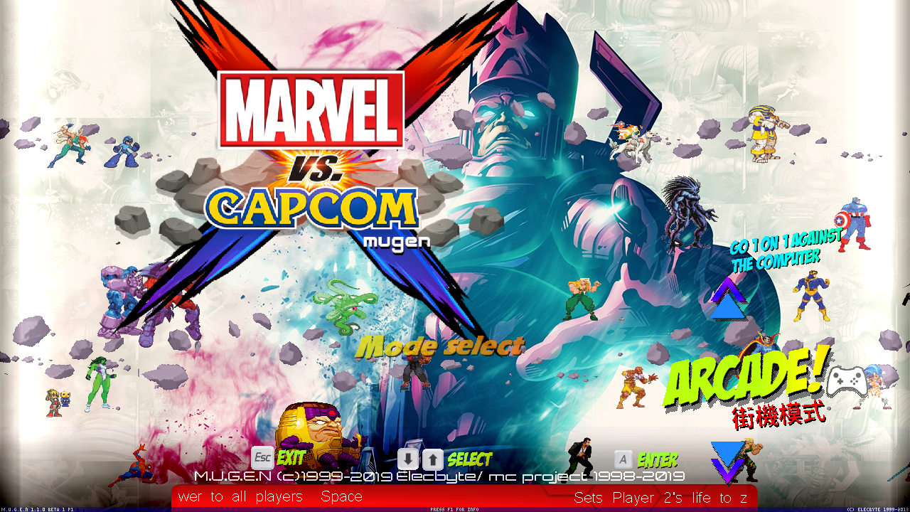 MARVEL VS CAPCOM X EDITADO POR Jefrey Yagami & RAMON GARCIA [screenpack beta rare version]