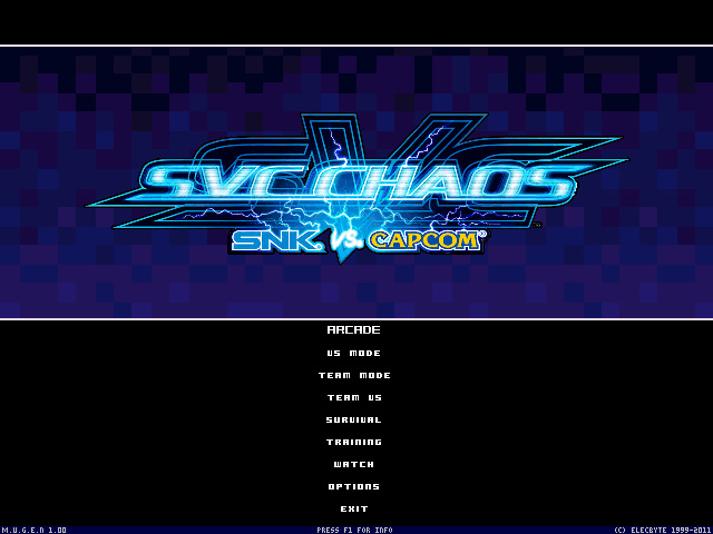 MUGEN SVC Chaos Screenpack [1.0  640x480]
