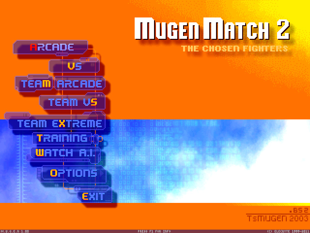 MUGEN Match 2 Screenpack 1.0
