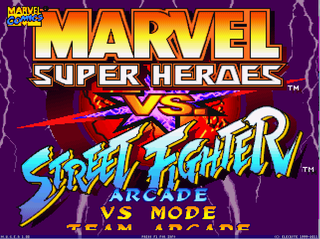 MARVEL SUPER HEROES VS. STREET FIGHTER Screenpack