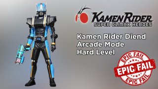 Kamen Rider Super Climax Heroes (PSP) - Diend Arcade Mode Hard. [EPIC FAIL]