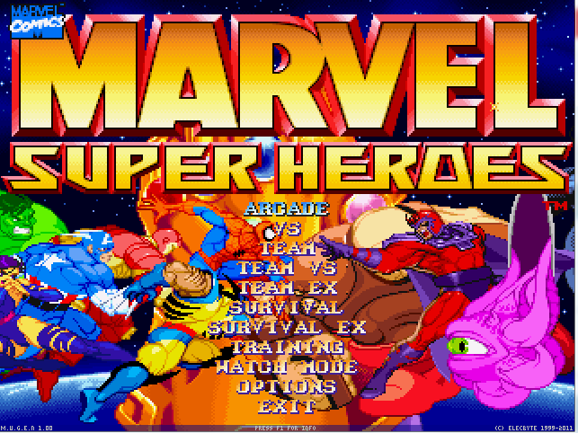 Marvel Super Heroes Screenpack